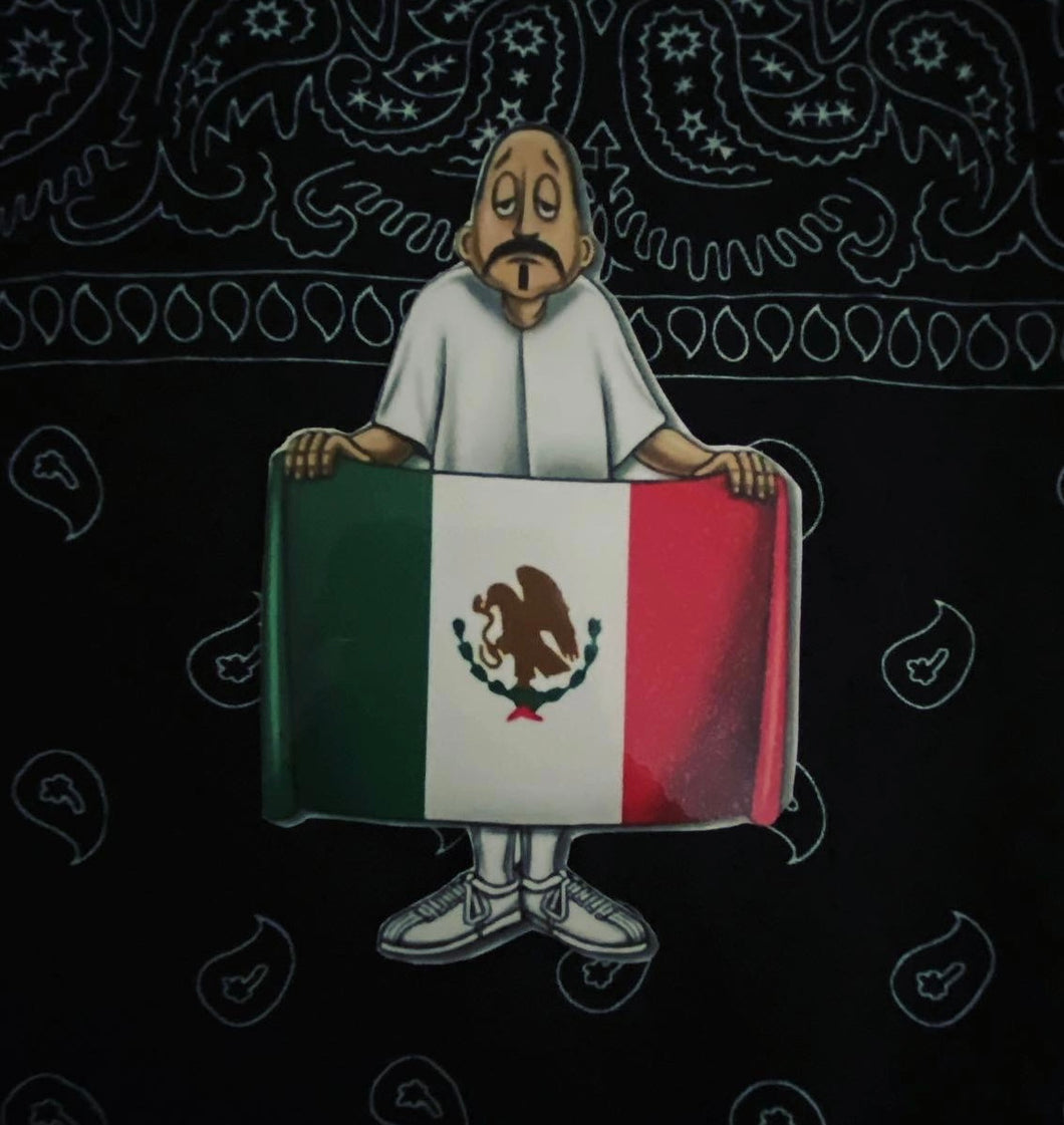 Homie Mexican Flag Sticker